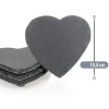 8 Sous-verre en Ardoise en Forme de Cœur 10 cm |Personnalisation
