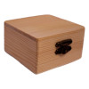 Boîte à bijoux carrée en bois personnalisée – Cadeau unique