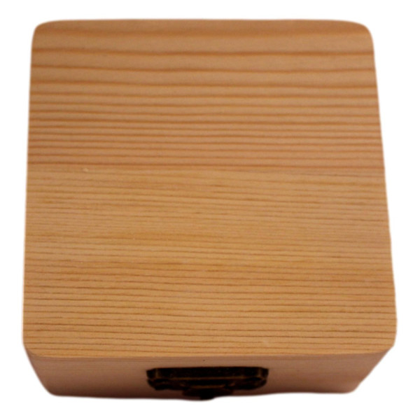 Boîte à bijoux carrée en bois personnalisée – Cadeau unique