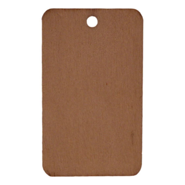 Porte-clés en bois rectangulaire personnalisable par gravure - Cadeau