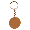Porte-clés en bois rond personnalisable par gravure - Cadeau