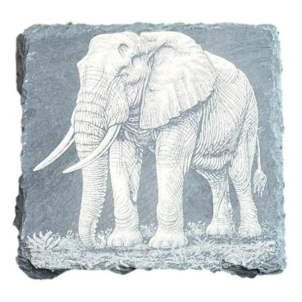 Dessous de Verre Carré en Ardoise 10 cm à Personnaliser