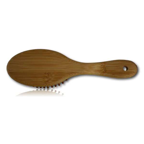 Brosse à cheveux ovale en bambou personnalisable - Soin naturel