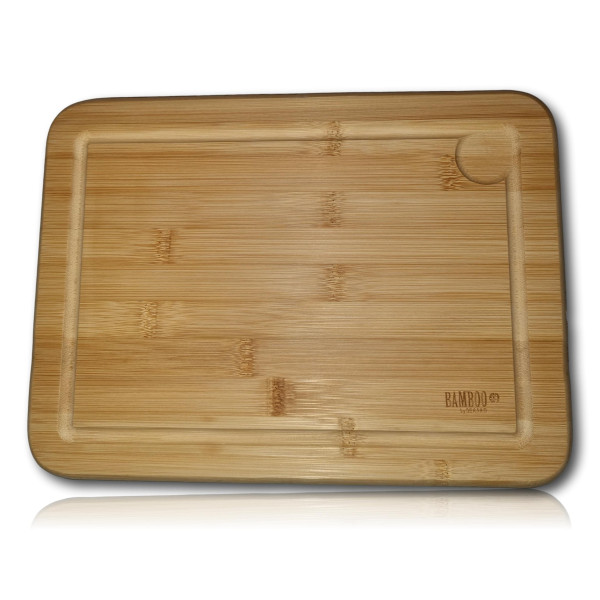 Planche à découper en Bambou Personnalisable avec Rigole à Jus