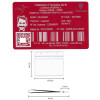 Gravure Laser Licence Tir Sportif rouge FFTir - Carte Aluminium