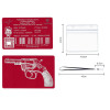 Gravure Laser Licence Tir rouge FFTir - Carte Aluminium