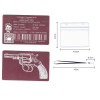 Gravure Laser Licence Tir rose FFTir - Carte Aluminium