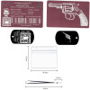 Gravure Laser Licence Tir rose FFTir+Porte clé TAG Militaire Noir