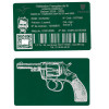 Gravure Laser Licence Tir Sportif FFTir - Carte Aluminium vert
