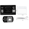Gravure Laser Licence Tir Sportif FFBT + Porte-clé TAG Militaire Noir
