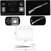 Gravure Laser Licence Tir Sportif FFBT + Porte-clé TAG Militaire Noir