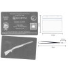Gravure Laser Licence Tir FFBT argenté - Carte Aluminium Personnalisé