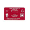 Licence de Ball-Trap rouge en aluminium gravé au laser - Format CB