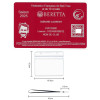 Gravure Laser Licence Tir FFBT rouge - Carte Aluminium Personnalisé