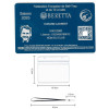 Gravure Laser Licence Tir FFBT bleu - Carte Aluminium Personnalisé