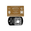 Gravure Laser Licence Tir FFBT doré + Porte-clé TAG Militaire Noir