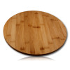 Plateau en bambou rotatif personnalisable - Diamètre 35 cm