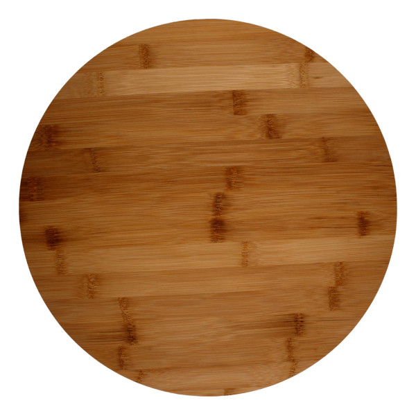 Plateau en bambou rotatif personnalisable - Diamètre 35 cm