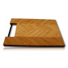 Planche à découper en bambou avec poignée métal - Personnalisable
