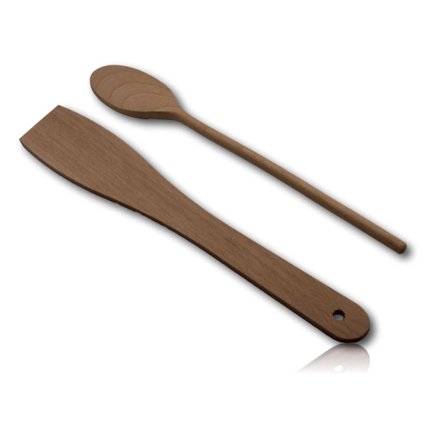 Spatule et cuillère en bois personnalisables - Ustensiles écologiques