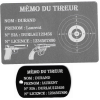 Gravure Laser Mémo tireur sportif (FFT ou FFBT) + Porté clé TAG