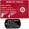 Gravure Laser Mémo tireur sportif (FFT ou FFBT) + Porté clé TAG