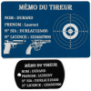 Gravure Laser Mémo tireur sportif (FFT ou FFBT) + Porté clé TAG