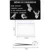 Mémo tireur sportif FFT ou FFBT en aluminium gravé au laser Recto