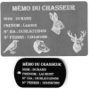 Gravure Laser Mémo tireur sportif (FFT ou FFBT) + Porté clé TAG