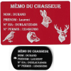 Gravure Laser Mémo tireur sportif (FFT ou FFBT) + Porté clé TAG