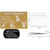 Gravure Laser Mémo tireur sportif (FFT ou FFBT) + Porté clé TAG