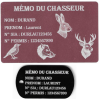 Gravure Laser Mémo tireur sportif (FFT ou FFBT) + Porté clé TAG
