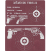 Mémo tireur sportif FFT ou FFBT en aluminium gravé au laser R / V