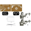 Gravure Laser Licence Tir Sportif FFTir + Porte clé TAG Militaire Noir
