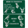 Mémo tireur sportif FFT ou FFBT en aluminium gravé au laser R / V