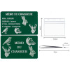 Mémo tireur sportif FFT ou FFBT en aluminium gravé au laser R / V