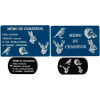 Gravure Laser Mémo tireur sportif (FFT ou FFBT) + Porté clé TAG R/V