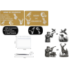 Gravure Laser Licence Tir Sportif FFTir + Porte clé TAG Militaire Noir