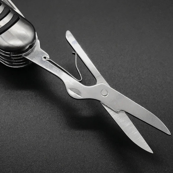 Couteau multifonction inox 11 en 1 avec grip antidérapant à graver