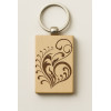 Porte-clés Bois Personnalisable Rectangulaire - Gravure Laser Unique