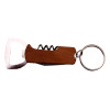 Décapsuleur porte-clés bois et métal personnalisable – Gravure offerte