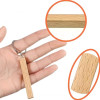 Porte-clés en bois cuboïde personnalisable avec gravure – Cadeau original en bois naturel