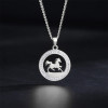 Collier cheval argenté personnalisable – Bijou élégant et symbolique