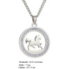Collier cheval argenté personnalisable – Bijou élégant et symbolique