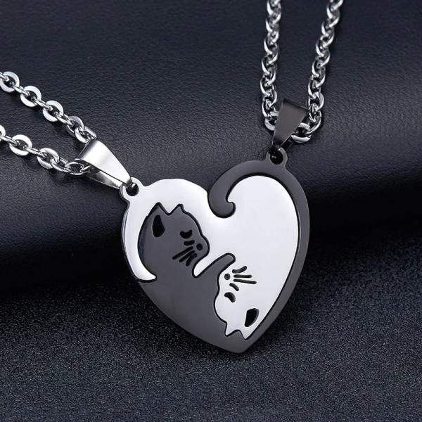 Collier Croix Chrétienne noir en Acier Inoxydable Personnalisable