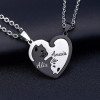 Collier Croix Chrétienne noir en Acier Inoxydable Personnalisable