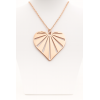 Collier cœur doré rose personnalisable jusqu’à 9 prénoms – Bijou famille gravé