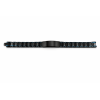 Gourmette noire et bleue personnalisable en acier inoxydable – Bracelet homme gravé