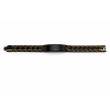 Gourmette noire et bleue personnalisable en acier inoxydable – Bracelet homme gravé