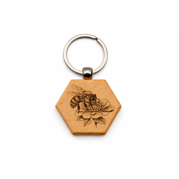 Porte Clés en Bois en Forme de Piste à Personnaliser .